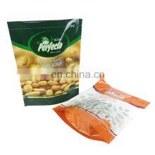 Custom Printed Biodegradable Aluminum Foil Bolsa Stand up Pouch Bags With Zipper for Nuts Food Packaging