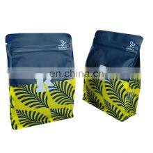 Food Grade Plastic Zipper Coffee Packing Pouches Side Gusset Flat Bottom Mylar Bags Coffee Bean Packaging thumbnail-3