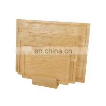 3 Piece Sets Kitchen Wood Bamboo Cutting Board Wood Set With Stand Rack thumbnail-1