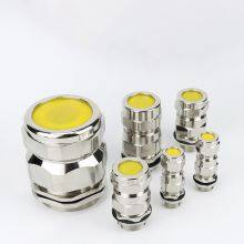Customized Double-Sealed Armored Brass Cable Glands Explosion-Proof Marine Waterproof Joint Copper Nickel Plating Custom Letter