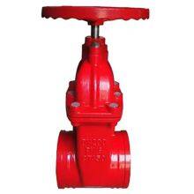 Manufacturer Ductile Iron Z81X-16Q Manual Water Valve Grooved End Rising Stem Soft Sealed Gate Valve for Fire thumbnail-6