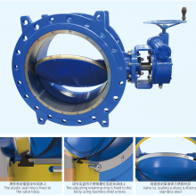 Double Eccentric Butterfly Valve DN50-1200 High Performance for Water Treatment Plants thumbnail-2