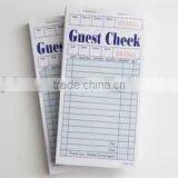 Custom Carbonless Guest Check, Restaurant Docket Book, Ordering Pad