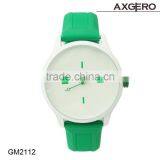 Fashion Silicone Snap Alloy Watch