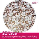 2016 Water Soluble Lace Fabric Cotton Embroidery Full Lace for Garment Accessory thumbnail-1