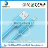 REMAX High Quality 2in1 Double-Sided USB Charger Data Sync Cable For Iphone 6 5S Samsung thumbnail-5