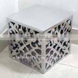 Aluminium Antique Stools/Decorative Metal Stools/Square Shape Decorative Stools
