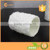 White "Snow" Textured Battery Operated Flameless LED Candle Wax Christmas Pillar Candle Set thumbnail-4