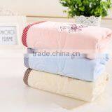 Factory Price Cotton Embroidered Butterfly Cut Pile Face Towel