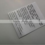 New design,high quality and customized satin ribbon care label printing