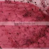 embroidery organza of graceful home decorative fabric