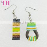 Colorful good quality cheap kids korean simple design from earrings