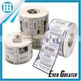 Self Adhesive Label Stickers,self-adhesive Variable Print Paper Roll Barcode Label