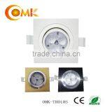 Aluminum Heat Sink Led 3*3W CREE Beam Angle 60 Degree Downlight Square for Room Lights