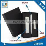 Mobile Accessories Power Bank Annual Gifts Set Portable Travel Kits 3 in 1 Power Bank/stylus /usb Flash Drive) thumbnail-3