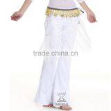 White Belly Dance Pants , Sexy Yoga Belly Dance Pants , Comfortable Yoga Pants