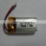 200mah li Ion Polymer Battery / 801525 Li Polymer Battery 200mah thumbnail-1