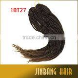 Hot Selling 100g 18inch High Quality Synthetic Crochet Senegalese Twist Kinky Braid Hair thumbnail-5