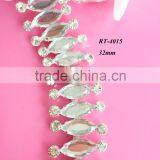 2016 New Arrival Fashion Dresses The Fashion Designs Rhinestone Trimming Applique(RT-4015) thumbnail-1