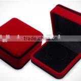 2015 Hot Sale Jewlery Set Box Velvet Flannelette Flocking Custom Red Black