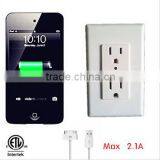 Usb Wall Socket 15A 125V 2.1A Usb Outlet thumbnail-3