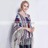 Wholesale Sunday Angora Yarns Jacquard Sleeves Winter Warm Crochet Knit Long Soft Wrap Shawl Scarves