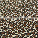 Coffee Apricot Polyester Leopard Print Milk Fiber Spandex Digital Print Lycra Silk Fabric thumbnail-3