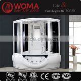 2014 High Quality Corner Shower Massage Portable 6mm Glass Steam Room thumbnail-1
