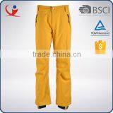 Yellow Winter Waterproof Polyester Nylon Active Outdoor Ski Pants Men Quality Choice thumbnail-1