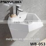 Diamond shape chaozhou sanitary ware wall hung basin for wc