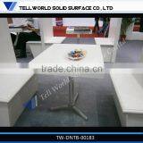 4 Seats Fast Food Shop Modern Restaurant Table For Sale thumbnail-5