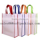2016 latest design handle low price high quality colorful recycled customized non woven bag/TNTbag/grocery bag/shopping bag