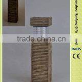 Solar Deadwood Like Polyresin Pillar Light thumbnail-1