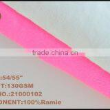 Plain Dyeing 100% Ramie Fabric Hand Feel Soft Light Weight 130gsm Fabric thumbnail-3