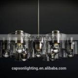 Modern Desingn Glass Shade Indoor Ceiling Lamp With Chandelier thumbnail-3