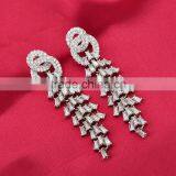 New Product Women Silver Crystal Boho Earrings thumbnail-2
