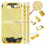 Pink Diamond Middle Plate Housing Diamond Chain Style for iPhone 4S Gold