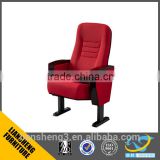 2016 popular design Movie theater furniture Church auditorium chairs with writing pad