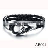 Classic Bracelet Jewelry For Men /Bio Magnetic Leather Bracelet Price thumbnail-2