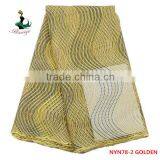 Haniye 2016 African Tulle Lace Fabric White Bridal Embroidered Tulle Lace Fabric/NYN78