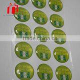 Customized High Quality 3D Raised Clear Round Epoxy Sticker