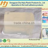 Strong initial adhesion diaper Core Stability hot pressure glue