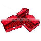 3 Pcs in One Set Foldable Underwear Storage Box With Lid (BMZ009)