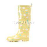 OEM Fashion Ladies Rubber Rain Boots High Top Waterproof 100% Natural Rubber Wellington Boots thumbnail-2