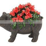 Personalized Handmade Painted Color Resin Decorative Pig Flower Pot thumbnail-1