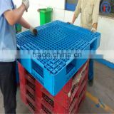 HDPE Or PP Rack Factory Euro Plastic Pallet XD1210-150 Mesh Three Skids
