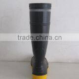 Steel Toe and Steel Plate Protetive Construction Rain Boots With Reflective Strip thumbnail-5