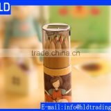 Factory Wholesale Kids 12pc Mini Promotional Color Pencil Set with Sharpener