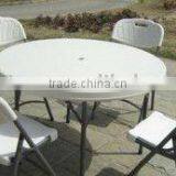 2014 Hot Sale High Quality Blow Mold 160cm Cheap Plastic Round Tables thumbnail-1