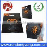 Black Black Print Logo Plastic Die Cut Shopping Bag Wholesales thumbnail-1